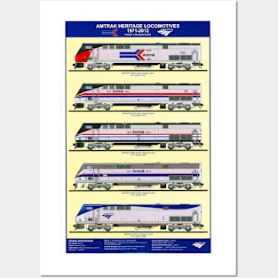 Amtrak Heritage Locomotives Posters and Art